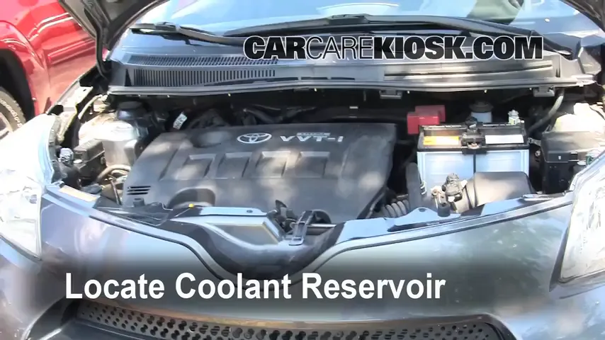 2008 Scion xD 1.8L 4 Cyl. Coolant (Antifreeze) Check Coolant Level
